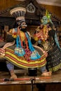 KathakaliÃ¢â¬â¹ performance. A Traditional Hindu play performed in